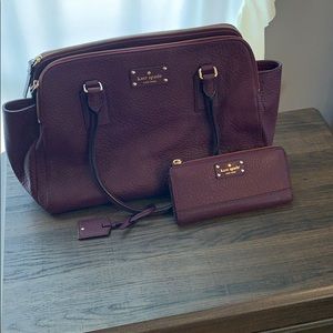 Authentic Kate Spade Satchel & Matching Wallet!